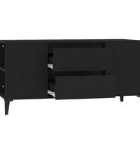 TV-Schrank Schwarz 102x44,5x50 cm Holzwerkstoff