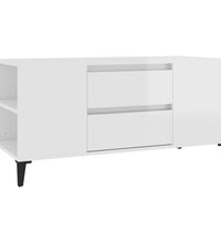 TV-Schrank Hochglanz-Weiß 102x44,5x50 cm Holzwerkstoff