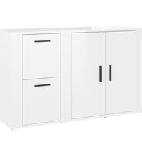 Sideboard Hochglanz-Weiß 100x33x59,5 cm Holzwerkstoff