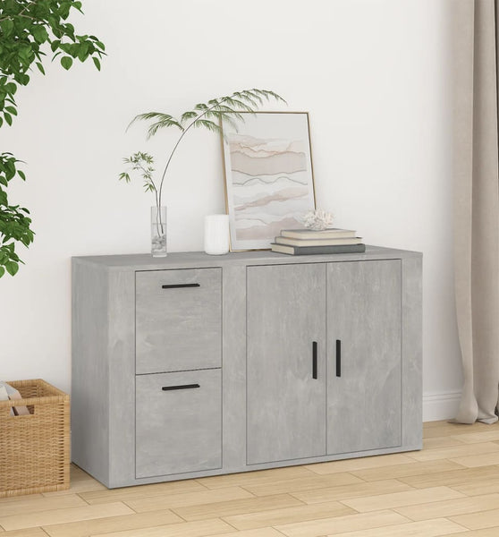 Sideboard Betongrau 100x33x59,5 cm Holzwerkstoff