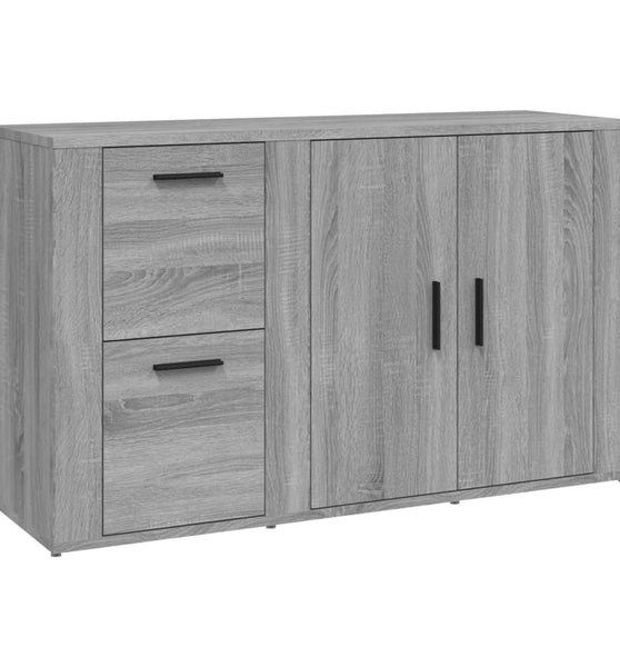 Sideboard Grau Sonoma 100x33x59,5 cm Holzwerkstoff