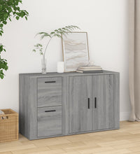 Sideboard Grau Sonoma 100x33x59,5 cm Holzwerkstoff