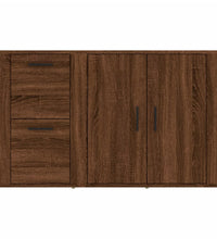 Sideboard Braun Eichen-Optik 100x33x59,5 cm Holzwerkstoff