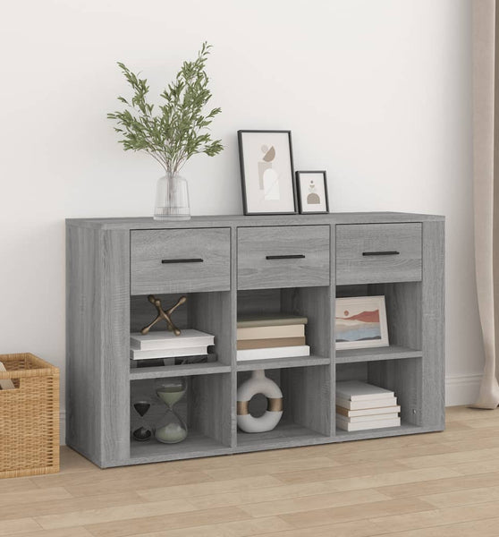 Sideboard Grau Sonoma 100x30x59,5 cm Holzwerkstoff