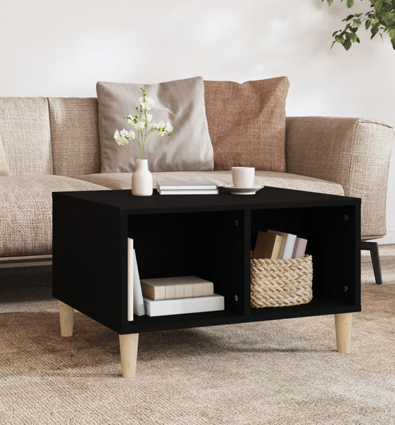 Couchtisch Schwarz 60x50x36,5 cm Holzwerkstoff