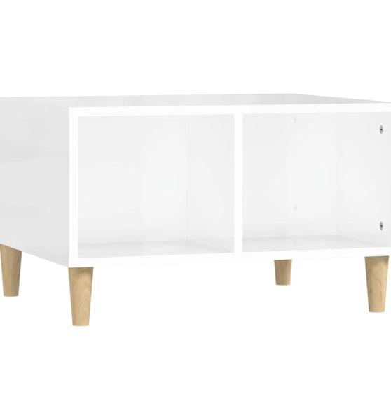 Couchtisch Hochglanz-Weiß 60x50x36,5 cm Holzwerkstoff