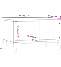 Couchtisch Betongrau 60x50x36,5 cm Holzwerkstoff