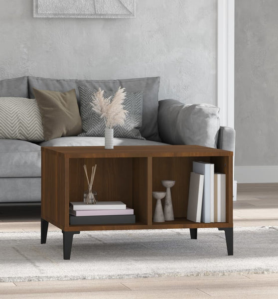 Couchtisch Braun Eichen-Optik 60x50x36,5 cm Holzwerkstoff