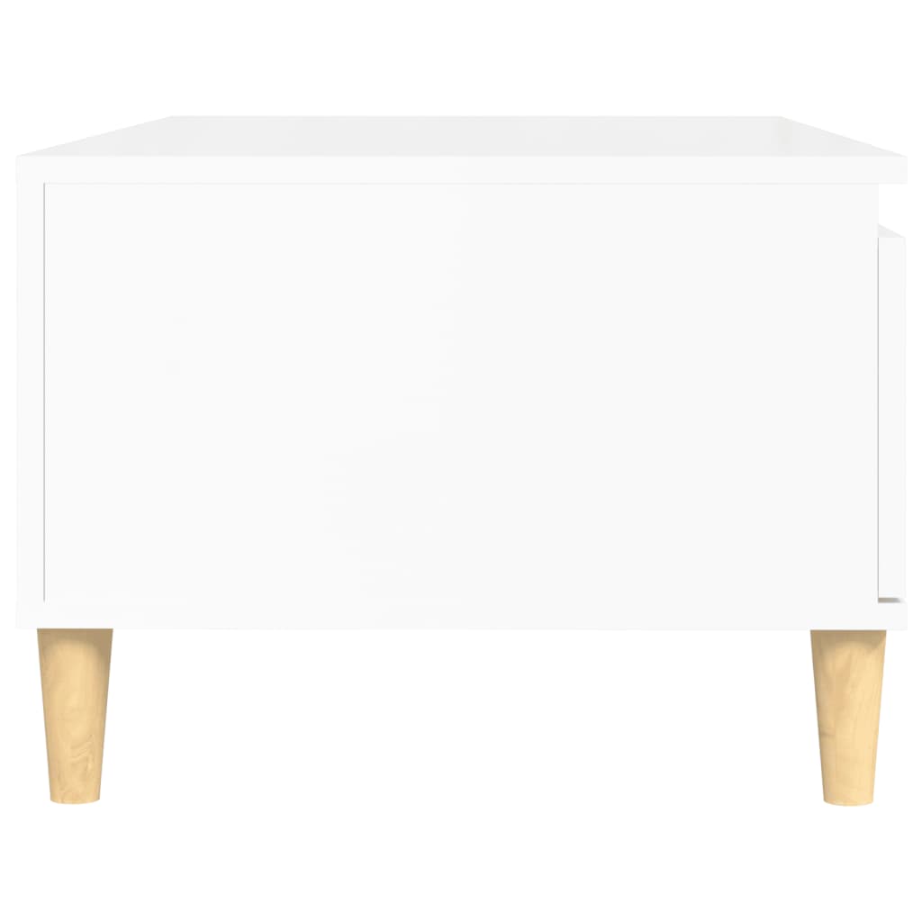 Couchtisch Hochglanz-Weiß 90x50x36,5 cm Holzwerkstoff