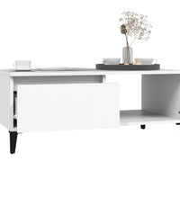 Couchtisch Weiß 90x50x36,5 cm Holzwerkstoff