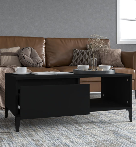 Couchtisch Schwarz 90x50x36,5 cm Holzwerkstoff