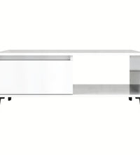Couchtisch Hochglanz-Weiß 90x50x36,5 cm Holzwerkstoff