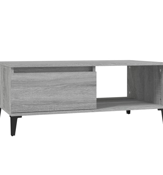 Couchtisch Grau Sonoma 90x50x36,5 cm Holzwerkstoff