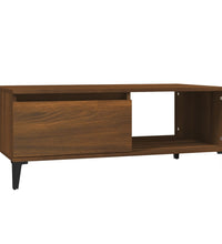 Couchtisch Braun Eichen-Optik 90x50x36,5 cm Holzwerkstoff