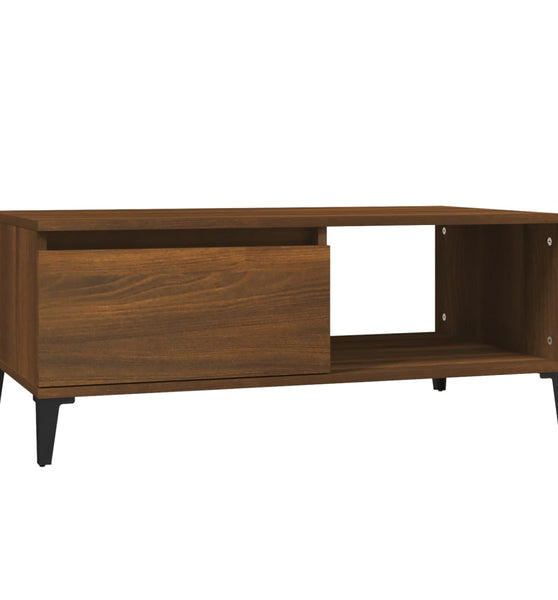 Couchtisch Braun Eichen-Optik 90x50x36,5 cm Holzwerkstoff