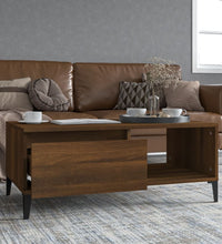 Couchtisch Braun Eichen-Optik 90x50x36,5 cm Holzwerkstoff