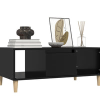 Couchtisch Schwarz 90x50x36,5 cm Holzwerkstoff