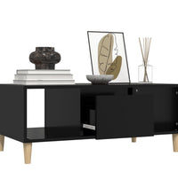 Couchtisch Schwarz 90x50x36,5 cm Holzwerkstoff