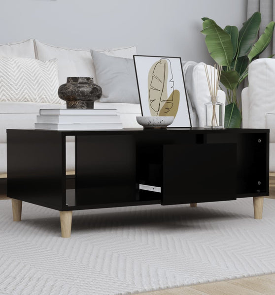Couchtisch Schwarz 90x50x36,5 cm Holzwerkstoff