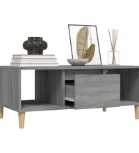 Couchtisch Grau Sonoma 90x50x36,5 cm Holzwerkstoff