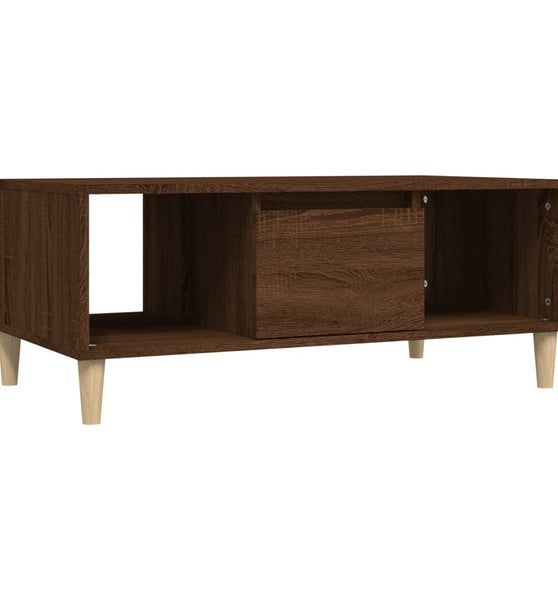 Couchtisch Braun Eichen-Optik 90x50x36,5 cm Holzwerkstoff
