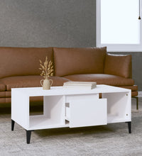 Couchtisch Weiß 90x50x36,5 cm Holzwerkstoff