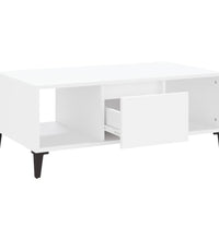 Couchtisch Weiß 90x50x36,5 cm Holzwerkstoff