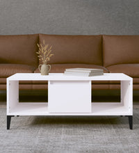 Couchtisch Weiß 90x50x36,5 cm Holzwerkstoff