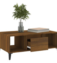 Couchtisch Braun Eichen-Optik 90x50x36,5 cm Holzwerkstoff
