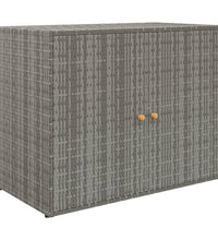 Gartenschrank Grau 100x55,5x80 cm Poly Rattan