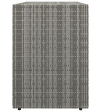 Gartenschrank Grau 100x55,5x80 cm Poly Rattan