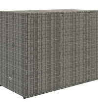 Gartenschrank Grau 100x55,5x80 cm Poly Rattan