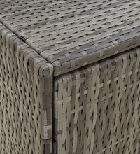 Gartenschrank Grau 100x55,5x80 cm Poly Rattan