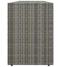 Gartenschrank Grau 198x55,5x80 cm Poly Rattan