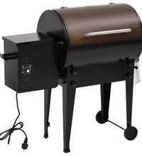 Pelletgrill Schwarz 94 cm Eisen