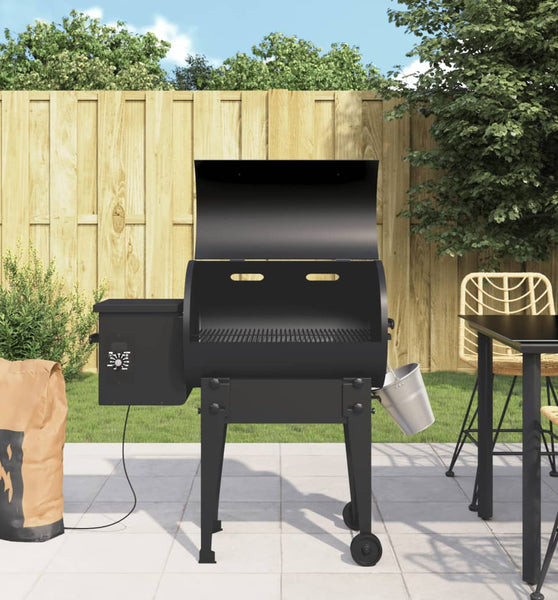 Pelletgrill Schwarz 94 cm Eisen