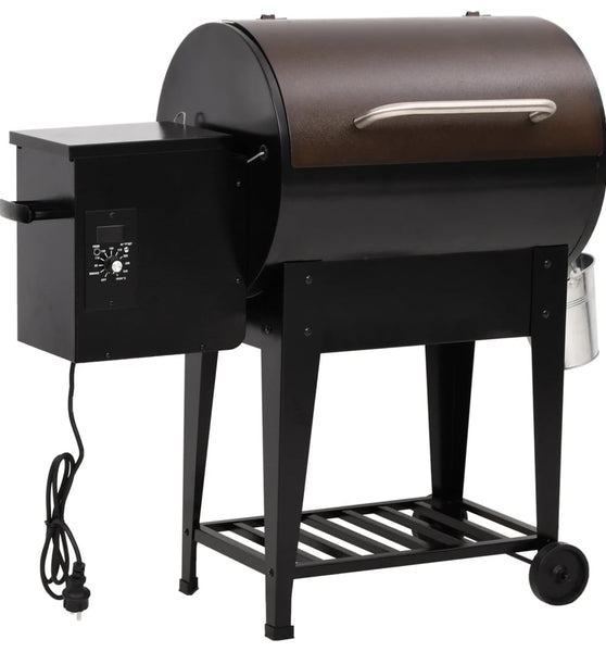 Pelletgrill mit Ablage Schwarz 94 cm Eisen