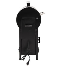 Pelletgrill mit Schornstein Schwarz 104 cm Eisen