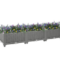 Hochbeet 120x40x23 cm Polypropylen