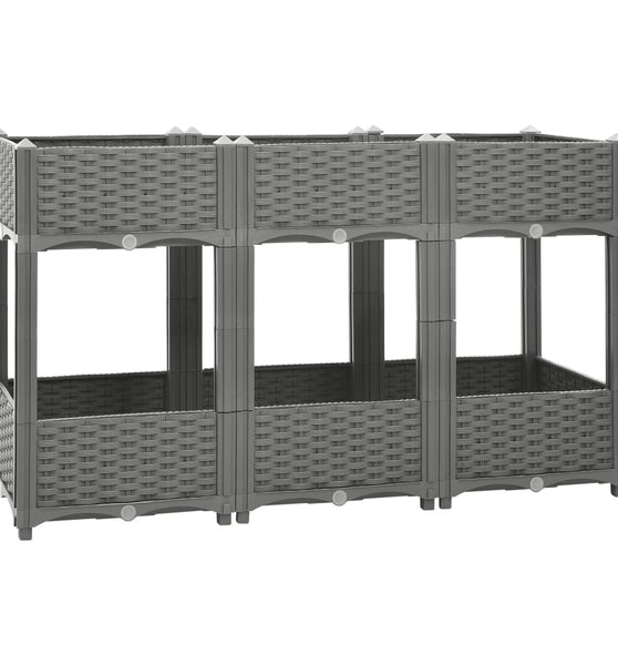 Hochbeet 120x40x71 cm Polypropylen