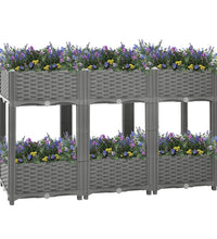 Hochbeet 120x40x71 cm Polypropylen