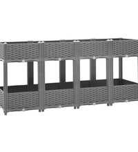 Hochbeet 160x40x71 cm Polypropylen