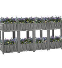 Hochbeet 160x40x71 cm Polypropylen