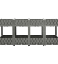 Hochbeet 160x40x71 cm Polypropylen