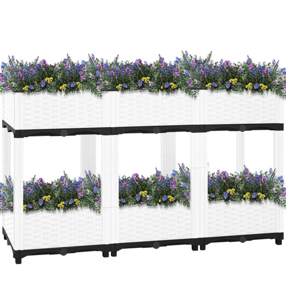 Hochbeet 120x40x71 cm Polypropylen