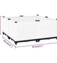 Hochbeet 80x80x38 cm Polypropylen