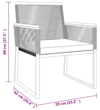 4-tlg. Garten-Lounge-Set mit Kissen Schwarz Stahl