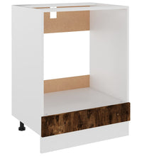 Herdumbauschrank Räuchereiche 60x46x81,5 cm Holzwerkstoff