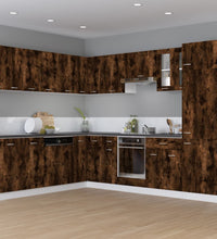 Herdumbauschrank Räuchereiche 60x46x81,5 cm Holzwerkstoff