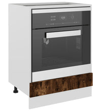 Herdumbauschrank Räuchereiche 60x46x81,5 cm Holzwerkstoff